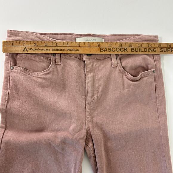 Joe’s Jeans Women’s 29 Mid Rise Skinny Mauve Pink Stretch Denim Pants Made USA - Picture 9 of 14